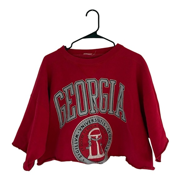 Georgia Oversized Cropped Sweatshirt - Picture 1 of 10